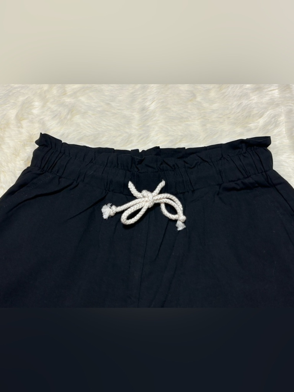 NWT Boutique Women’s Black Drawstring Elastic Waist Pull On Shorts size small - Picture 5 of 8